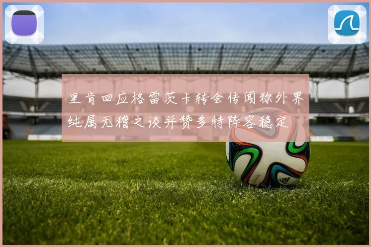 里肯回应格雷茨卡转会传闻称外界纯属无稽之谈并赞多特阵容稳定